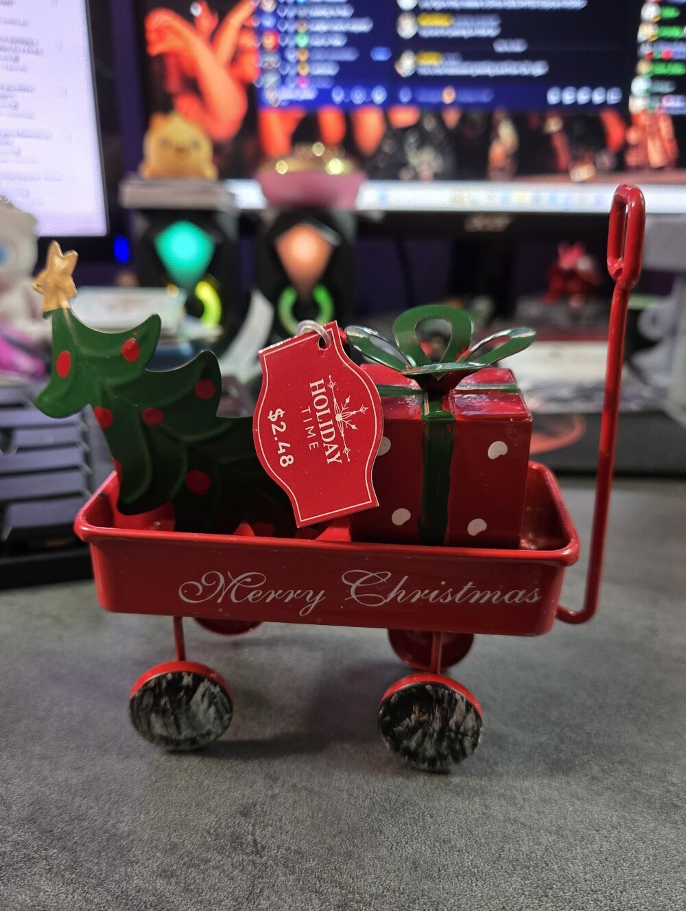 Merry Christmas Wagon Ornament